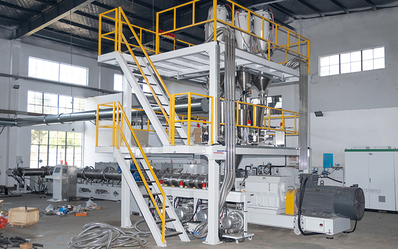 Turnkey XPS foam board production line with automated downstream handling and packaging system