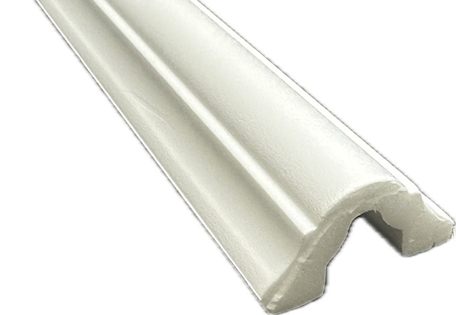 PS foam corner molding piece for seamless ceiling and wall transitions in remodeling