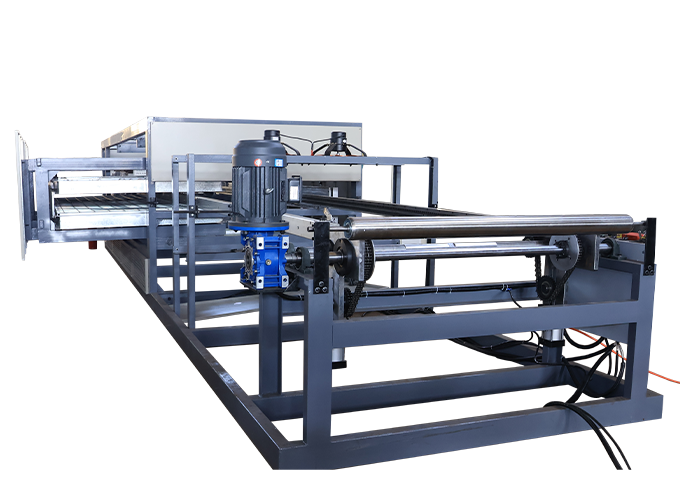 Mingxinzhi precision secondary foaming oven with conveyor for PS underlayment board curing and sizing