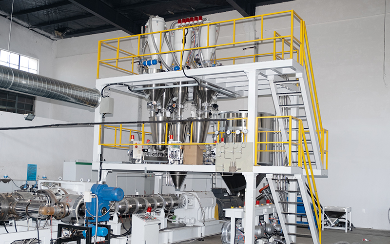 XPS board extrusion line modular downstream units for fast changeover and multiple board profiles